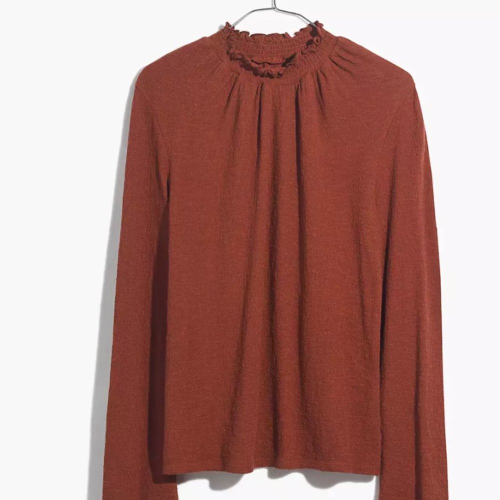 Madewell Ruffled Mockneck
